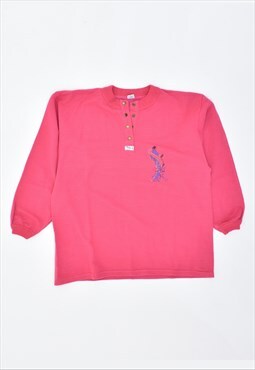 Vintage 90's Sweatshirt Jumper Pink