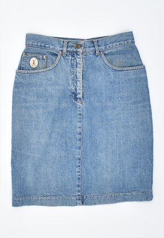 VINTAGE 90'S TRUSSARDI DENIM SKIRT BLUE