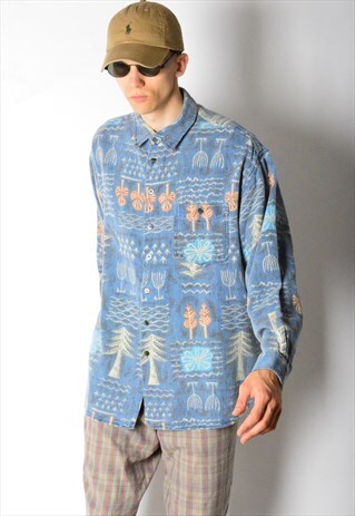 VINTAGE 80S COLOURFUL PASTEL SHIRT