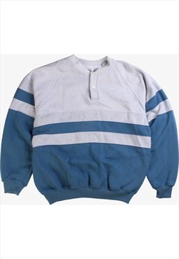 Vintage 90's CLAY BROOKE Sweatshirt Pullover Quarter Button