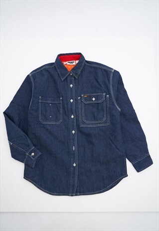 Y2K VINTAGE DKNY JEANS DENIM OVER SHIRT SHAKET