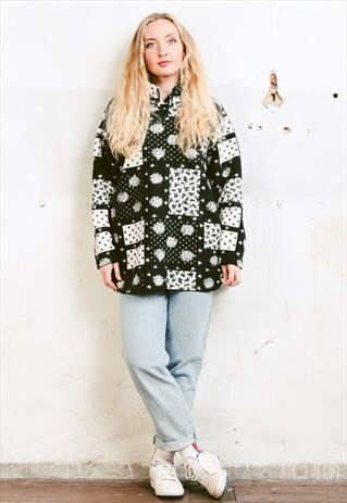VINTAGE 90S OVERSIZED FLEECE SWEATER