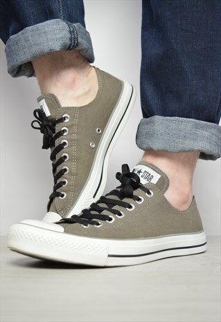 VINTAGE 90S CONVERSE GREY OX SHOES SNEAKERS GRUNGE PREPPY
