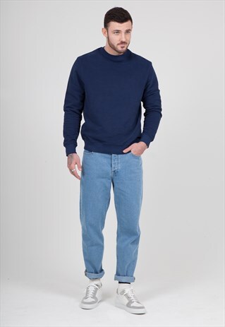 WIDE LEG JEANS IN BLEACH WASH