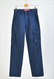 Vintage 90s cargo trousers in navy