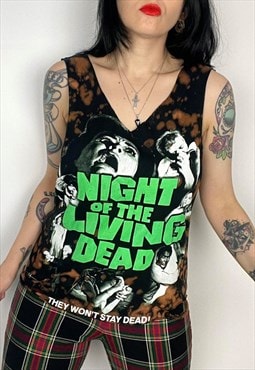 Night of the Living Dead Bleached custom horror t-shirt