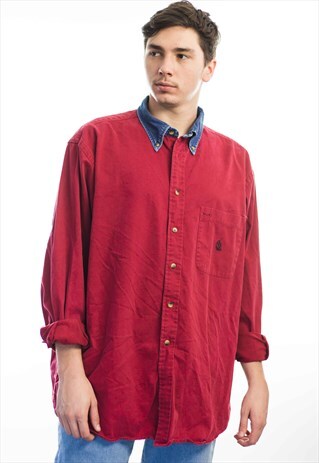 VINTAGE NAUTICA LOGO SHIRT 90S XL 18