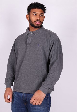 VINTAGE RALPH LAUREN LONG SLEEVE POLO SHIRT T834