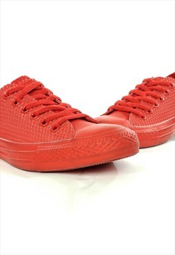 Converse Synthetic Textured All Star Low Tops Size UK 5