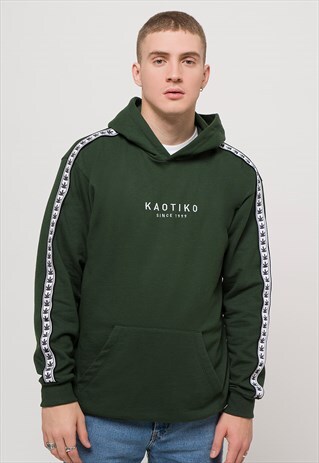 KAOTIKO GREEN HOODIE IN GREEN WITH LOGO