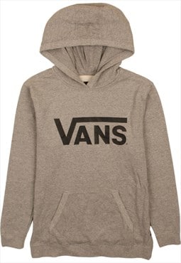 Vintage 90's VANS Hoodie Spellout Pullover Grey XLarge