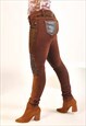 VINTAGE 00S TROUSERS IN BROWN