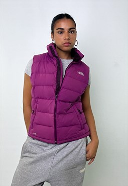 Purple 90s The North Face 700 Series Puffer Jacket Gilet