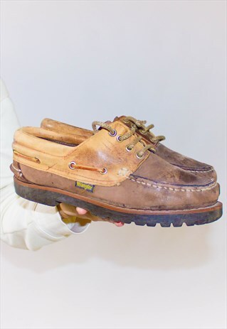 VINTAGE 90'S WRANGLER LEATHER LOAFERS