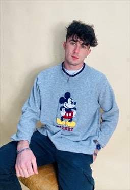 Vintage size S Disney Embroidered Sweatshirt in Grey