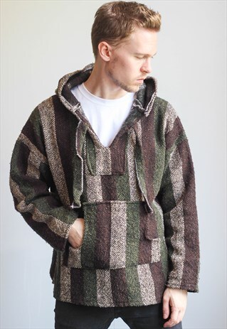 VINTAGE BAJA MEXICAN HOODIE