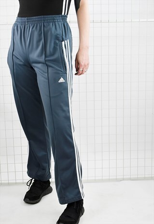VINTAGE 90S ADIDAS UNISEX 3 STRIPE STRAIGHT LEG JOGGERS