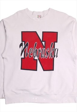 Y2K Nebraska College Football Sweatshirt Size Medium