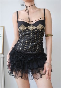 RAVAGE vintage fairy grunge corset top