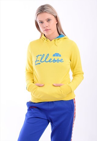 VINTAGE ELLESSE HOODIE YELLOW