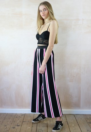 ALLSORTS STRIPED CROP TROUSERS
