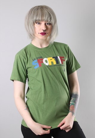 VINTAGE LE COQ SPORTIF CREW NECK T-SHIRT SMALL