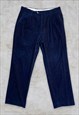 Vintage Jolliman Blue Corduroy Trousers Cord Pants W34 L30