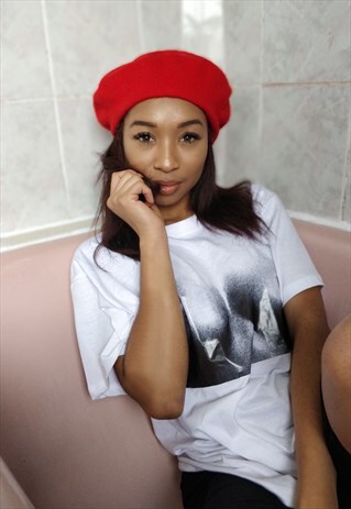 WHITE SUPREME FESTIVAL BOOB TITS T-SHIRT