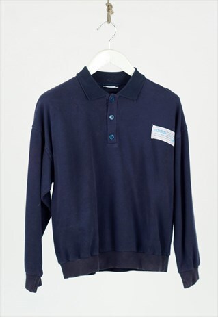 1980S ADIDAS POLO COLLAR SWEATSHIRT MADE IN FRANCE