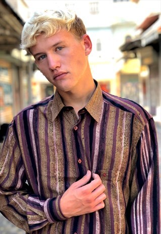 80s striped shirt