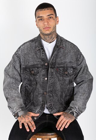 VINTAGE 80S ORIGINAL LEVI'S LINED DENIM JACKET / 0236