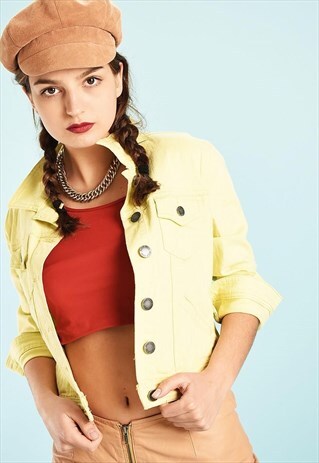 Y2K DENIM FESTIVAL PASTEL TEEN JACKET