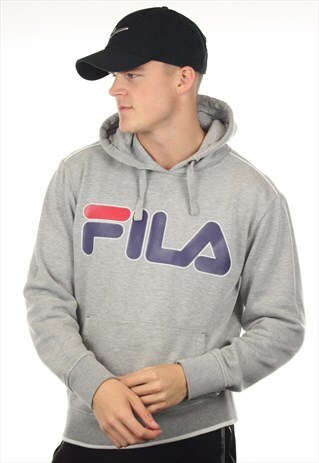 VINTAGE FILA BIG LOGO HOODIE SWEATSHIRT