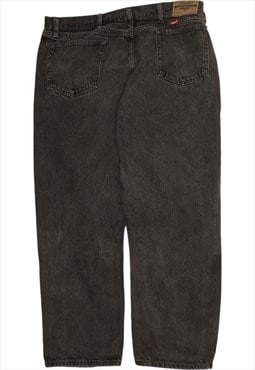 Wrangler 90's Straight Leg Baggy Trousers / Pants 42 Black