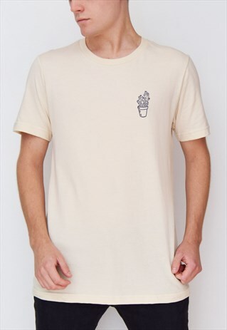 BEIGE CACTUS (NAVY) T-SHIRT