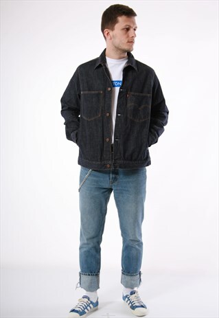 90S VINTAGE LEVI'S RARE OLDSCHOOL DENIM JACKET 13699