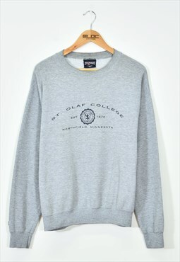 Vintage Minnesota College Sweatshirt Grey Medium