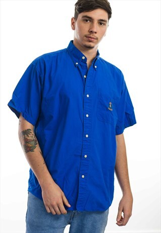 VINTAGE RALPH LAUREN LOGO SHIRT 90S M 7.4