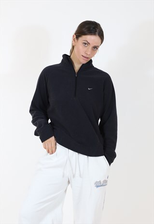 NIKE 00'S QUARTER ZIP THERMAL FLEECE IN BLACK