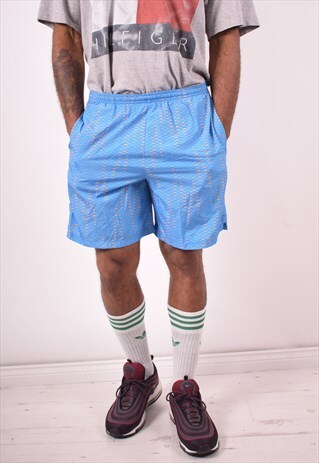 NIKE MENS VINTAGE SHORTS MEDIUM BLUE 90S