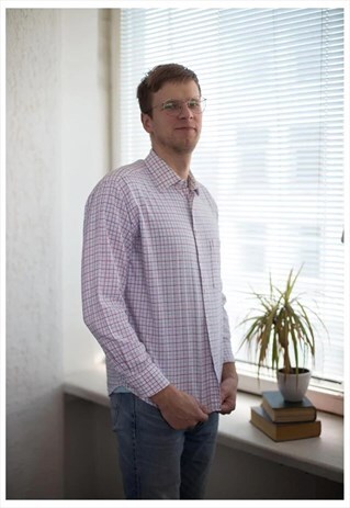 VINTAGE 90'S CHECKED SHIRT IN WHITE