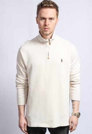 VINTAGE RALPH LAUREN HALF ZIP JUMPER