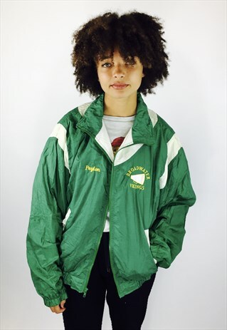 VINTAGE FESTIVAL USA VIKINGS 80S RAVE WINDBREAKER JACKET