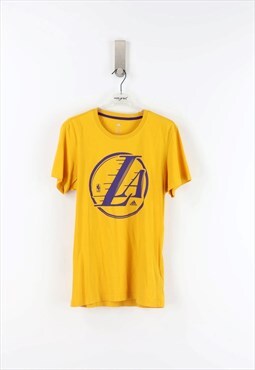 Adidas NBA Lakers T-Shirt in Yellow  - S