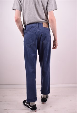 LEVI'S 440 MENS VINTAGE JEANS W33 L30 BLUE 90S