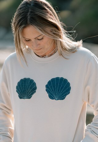 JUST HARRY DENIM SHELL SWEATSHIRT