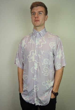PURE SILK PATTERNED SHIRT