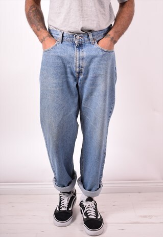 LEVI'S 550 MENS VINTAGE JEANS W34 L30 BLUE 90S