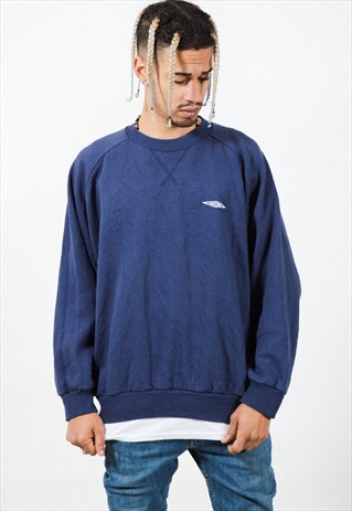 VINTAGE STYLE 90S UMBRO EMBROIDERED SWEATSHIRT/ S4036