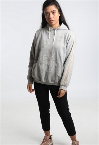90S ADIDAS PRINT HOODIE